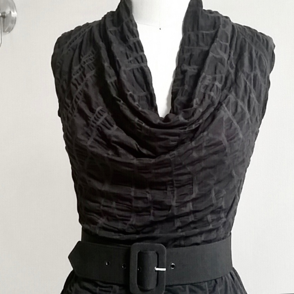 NWT ELSEWHERE Sexy Rippled Black Body-Con Dress 🖤